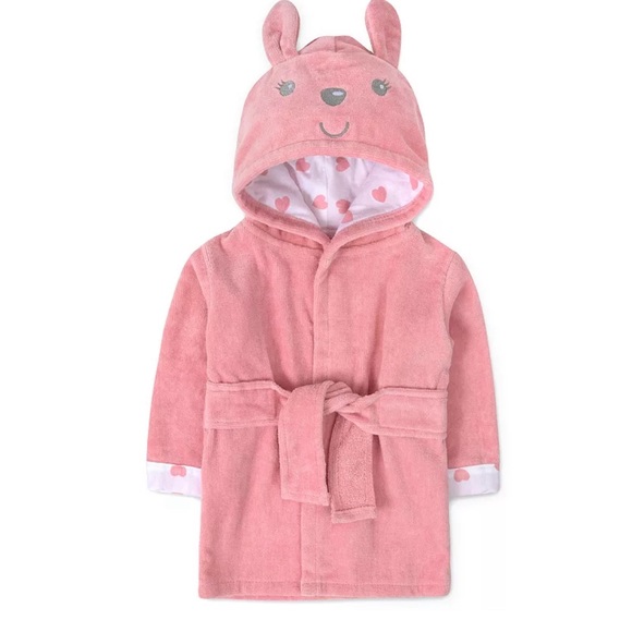Baby Essentials Other - Pink baby bath robe NWT 0-9 months